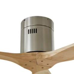 Lucande Deckenventilator Vindur, nickel, DC, leise
