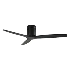 Lucande Deckenventilator Vindur, schwarz, DC, leise