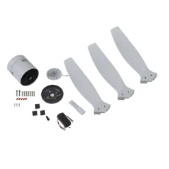 Lucande Deckenventilator Vindur, weiß, DC, leise