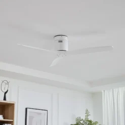 Lucande Deckenventilator Vindur, weiß, DC, leise