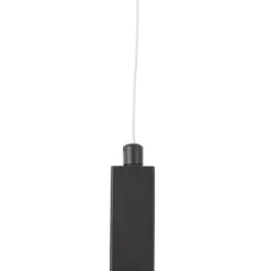 Lucande Hängeleuchte Lysias, schwarz, Metall, Länge 120cm