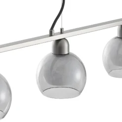 Lucande Kaiya Hängeleuchte, Glas, vierflammig