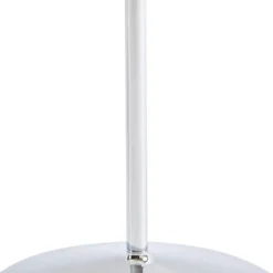 Lucande LED-Akkutischlampe Anoria, chrom/weiß, Glas IP44 USB