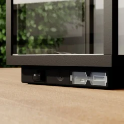 Lucande LED-Akkutischleuchte Cube, Alu, IP54, dimmbar