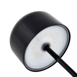 Lucande LED-Akku-Tischleuchte Quill, schwarz, CCT, dimmbar