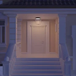 Lucande LED-Außendeckenleuchte Malena, Bewegungsmelder, IP65