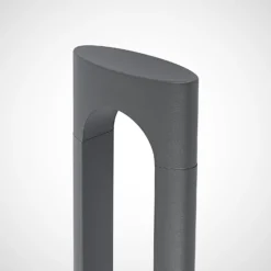 Lucande LED-Außenleuchte Dovino, 150 cm, dunkelgrau, IP65