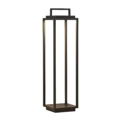 Lucande LED-Außenleuchte Elaja, schwarz, Akku, USB, dimmbar