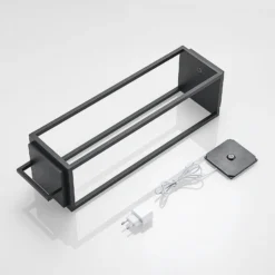 Lucande LED-Außenleuchte Elaja, schwarz, Akku, USB, dimmbar
