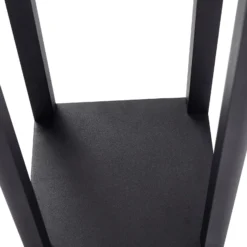 Lucande LED-Außenleuchte Thorvid, Höhe 180 cm, schwarz