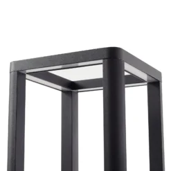 Lucande LED-Außenleuchte Thorvid, Höhe 180 cm, schwarz
