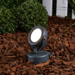 Lucande LED-Außenstrahler Gavin, 33 cm, anthrazit, Aluminium