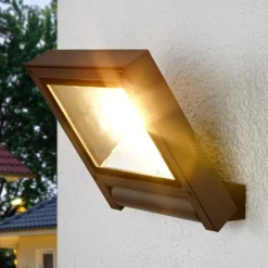 Lucande LED-Außenstrahler Maica, anthrazit, schwenkbar, IP65