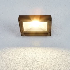 Lucande LED-Außenstrahler Maica, anthrazit, schwenkbar, IP65