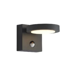 Lucande LED-Außenwandlampe Belna, Metall, Sensor, IP54