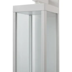 Lucande LED-Außenwandlampe Ferdinand, weiß, Sensor, 38 cm