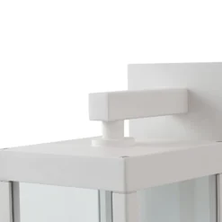 Lucande LED-Außenwandlampe Ferdinand, weiß, Sensor, 38 cm