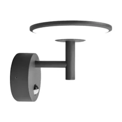 Lucande LED-Außenwandleuchte Fenia, Sensor, IP54, anthrazit