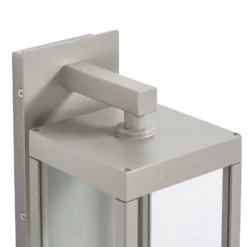 Lucande LED-Außenwandleuchte Ferdinand, steingrau, Sensor