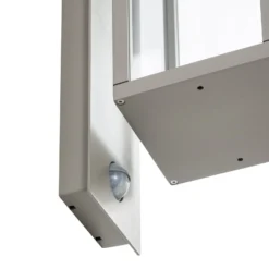 Lucande LED-Außenwandleuchte Ferdinand, steingrau, Sensor