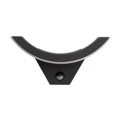 Lucande LED-Außenwandleuchte Half, Sensor, anthrazit, IP54