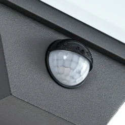 Lucande LED-Außenwandleuchte Melira, Sensor, anthrazit, IP65