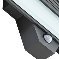 Lucande LED-Außenwandleuchte Melira, Sensor, anthrazit, IP65