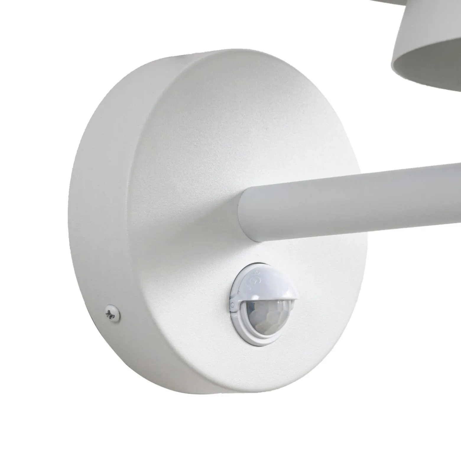 Lucande LED-Außenwandleuchte Montaro, weiß, IP54, Sensor