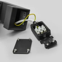 Lucande LED-Außenwandleuchte Olesia, Sensor, 15 cm, IP54