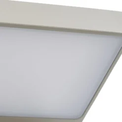 Lucande LED-Außenwandleuchte Silvan, steingrau, Sensor, IP54