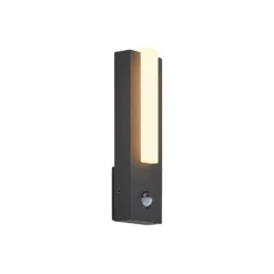 Lucande LED-Außenwandleuchte Virgalia, Bewegungsmelder, IP54