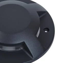 Lucande LED-Bodenstrahler Jeffrey, schwarz, 4 Lichtaustritte