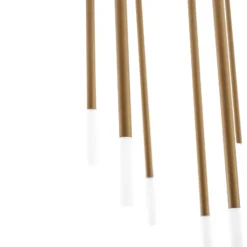 Lucande LED-Deckenlampe Ariadne, Ø 57cm, gold matt, 20-flg.