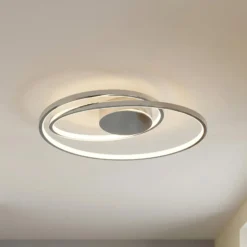 Lucande LED-Deckenlampe Maire, chromfarben, Metall, dimmbar