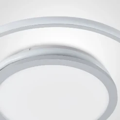 Lucande LED-Deckenlampe Noud, 49 cm, silber, Alu, dimmbar