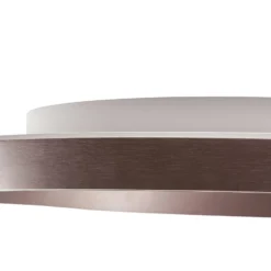 Lucande LED-Deckenlampe Rylan, braun, Ø 62 cm, dimmbar, CCT