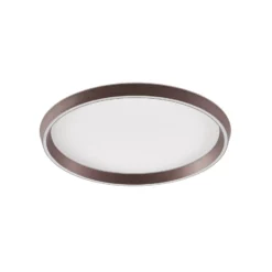 Lucande LED-Deckenlampe Rylan, braun, Ø 62 cm, dimmbar, CCT