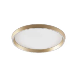Lucande LED-Deckenlampe Rylan, messing, Ø 62cm, dimmbar CCT