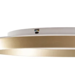 Lucande LED-Deckenlampe Rylan, messing, Ø 62cm, dimmbar CCT