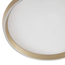 Lucande LED-Deckenlampe Rylan, messing, Ø 62cm, dimmbar CCT