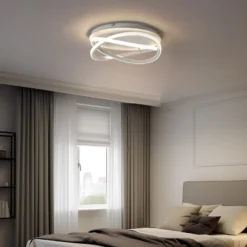Lucande LED-Deckenleuchte Aldric, weiß, Aluminium, Ø 45 cm