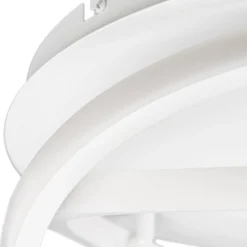 Lucande LED-Deckenleuchte Aldric, weiß, Aluminium, Ø 45 cm