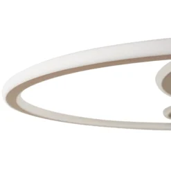 Lucande LED-Deckenleuchte Circulo, kaffeebraun, CCT, dimmbar