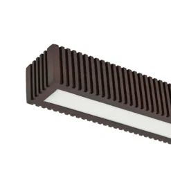 Lucande LED-Deckenleuchte Emara, holz dunkel, Eiche, dimmbar
