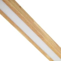 Lucande LED-Deckenleuchte Emara, holz hell, Eiche, dimmbar
