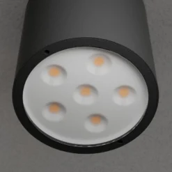 Lucande LED-Deckenleuchte Meret, rund, anthrazit, Metall