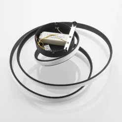 Lucande LED-Deckenleuchte Sakina, schwarz, Metall, Ø 48cm