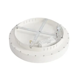 Lucande LED-Deckenleuchte Samvel, Ø 38,4 cm, Weiß, Eisen