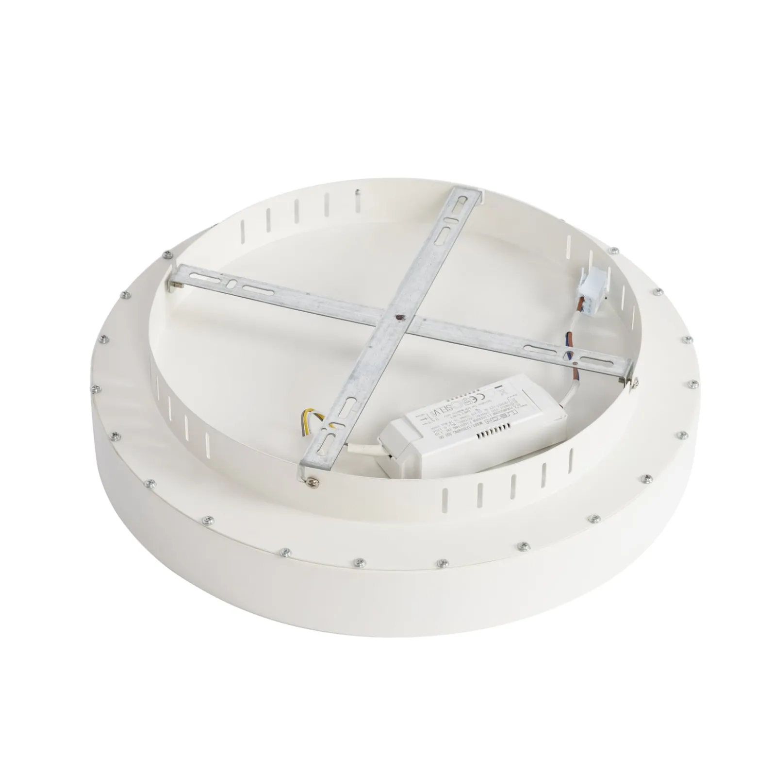 Lucande LED-Deckenleuchte Samvel, Ø 38,4 cm, Weiß, Eisen