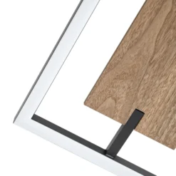 Lucande LED-Deckenleuchte Vectra, 100 x 30 cm, Holz, dimmbar